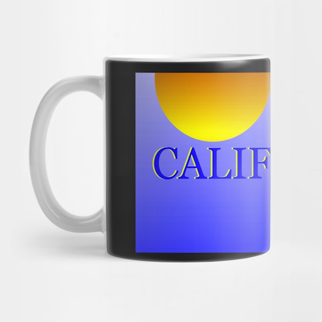 California surfer face mask design A by dltphoto